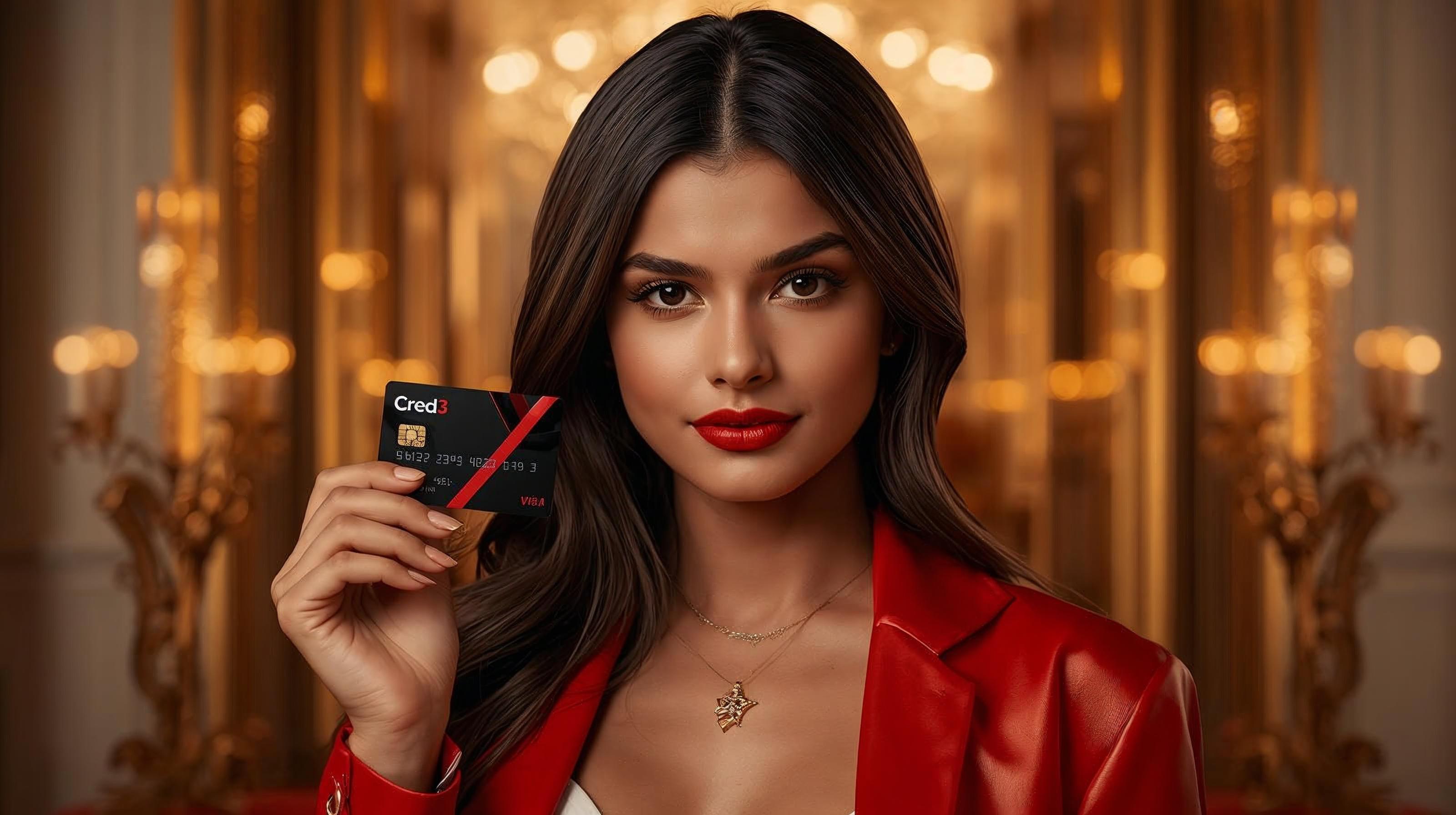 Cred3 Instagram post featuring a model