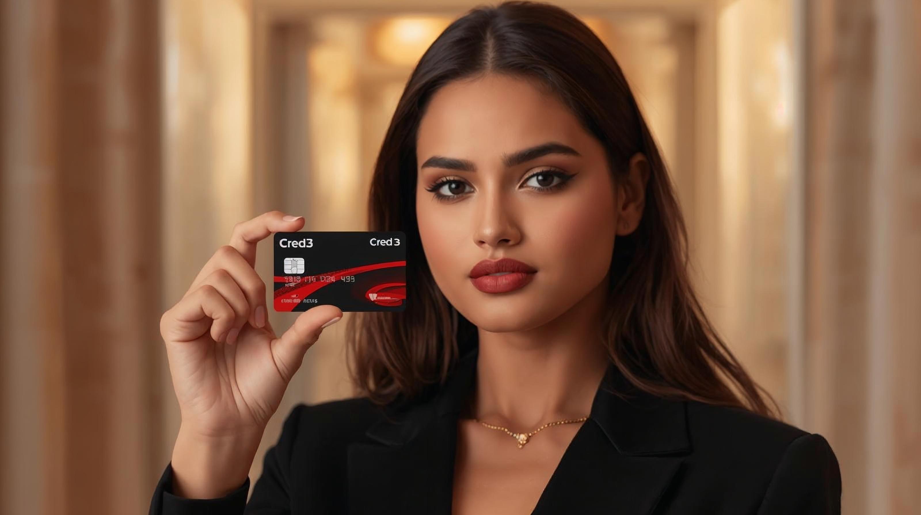 Cred3 Instagram post featuring a model